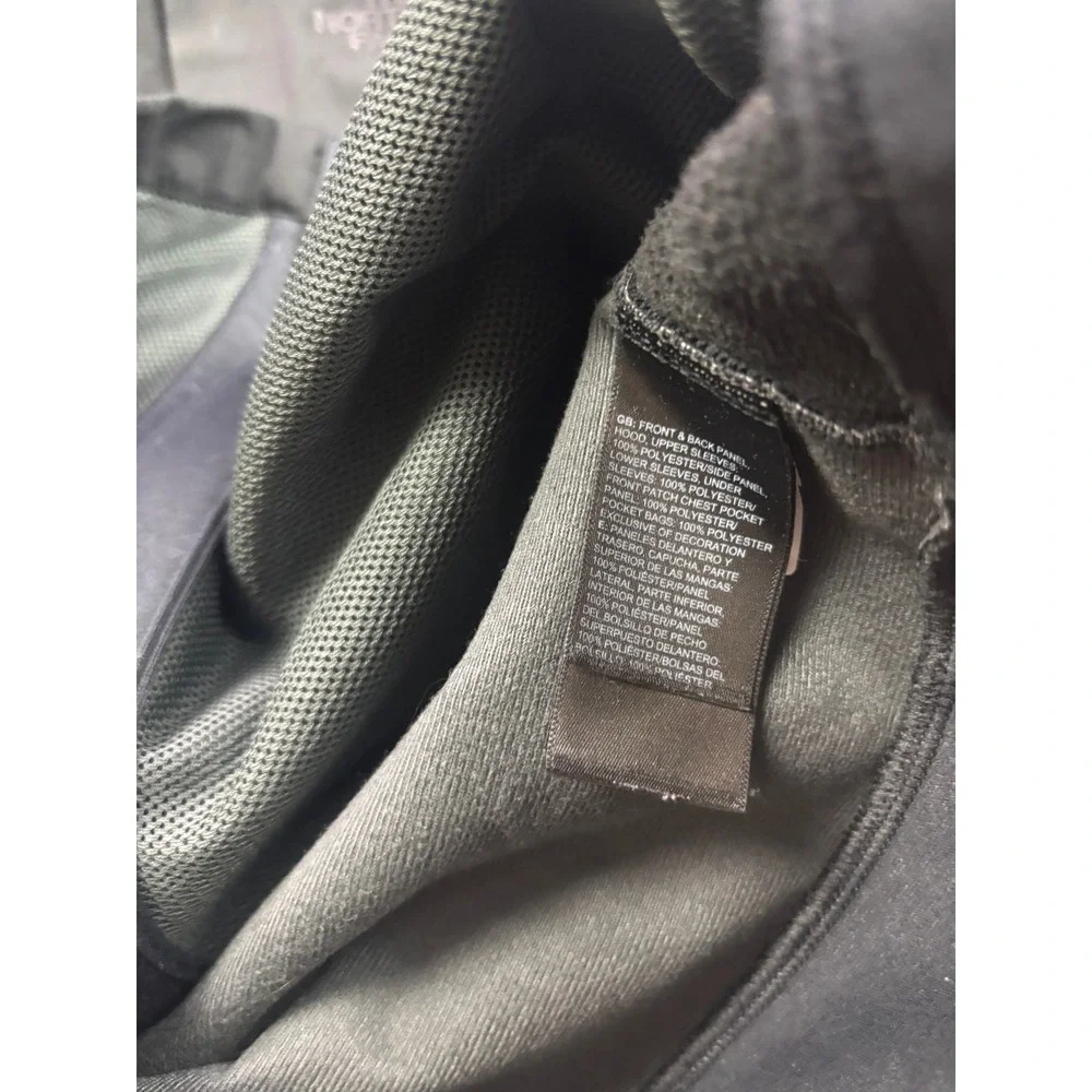 The North Face Softshell Hoodie Mens Small Black Full Zip Jacket